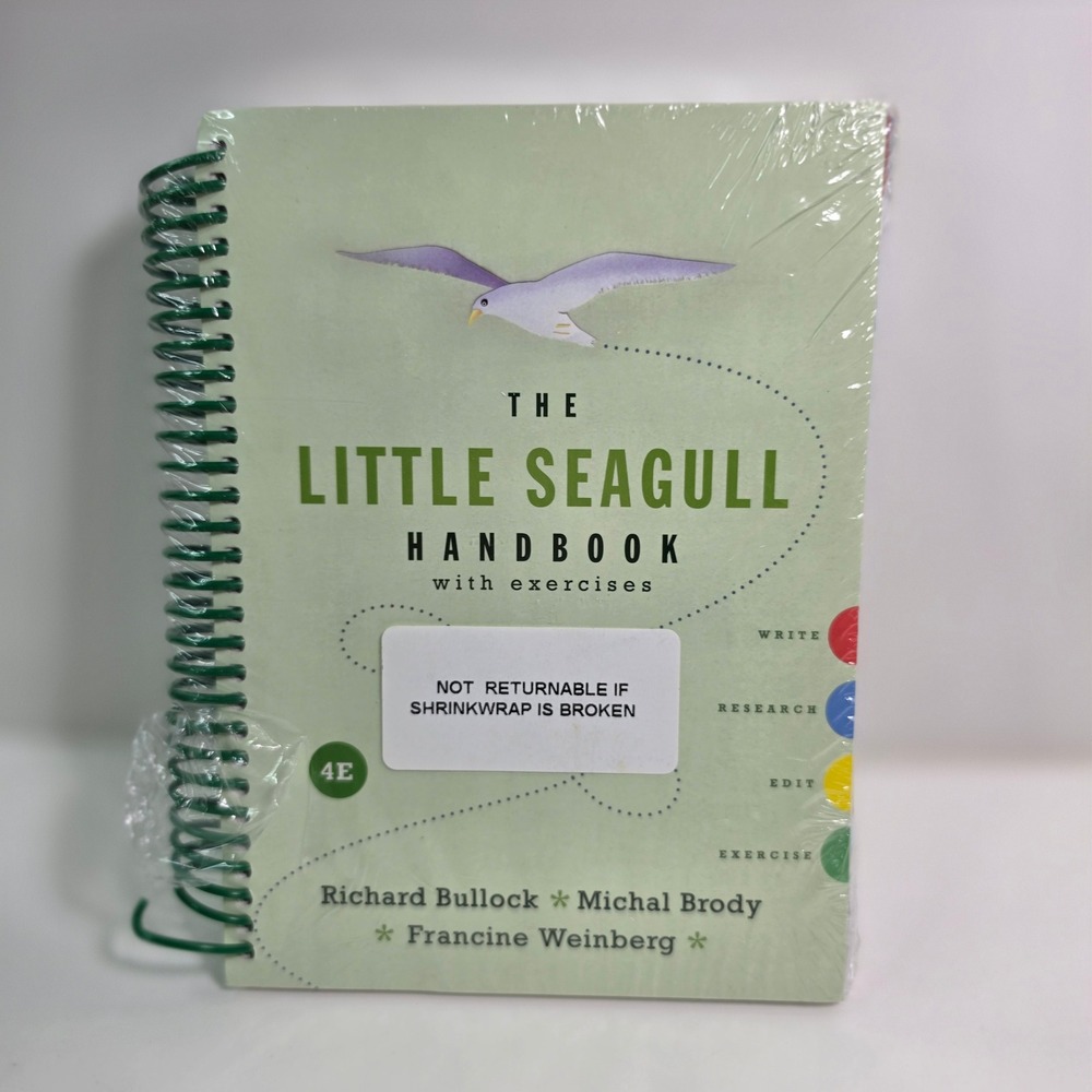 The Little Seagull Handbook with Exercises 4th Edition NEW SEALED InQuizitive